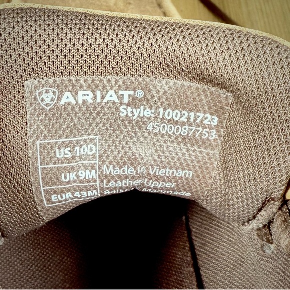 Ariat Spitfire Moc Toe Boots Brown Bomber Size 10 D - Picture 9 of 11